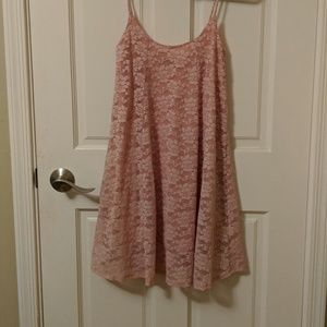 Pink shift dress